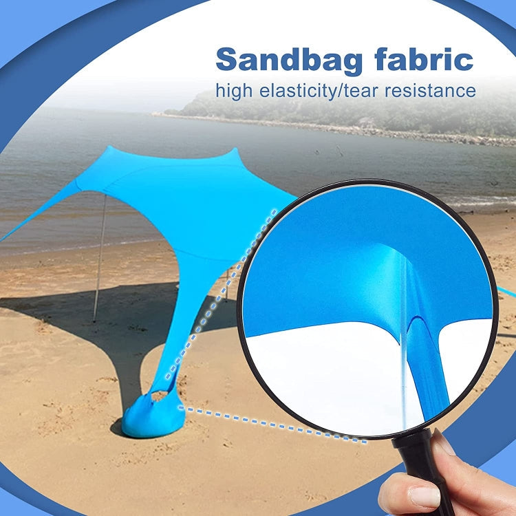 Sandsberg | Outdoor Beach Lycra Tent Sunshade Camping Tent, Size: 300x300x200cm (Sea Blue)