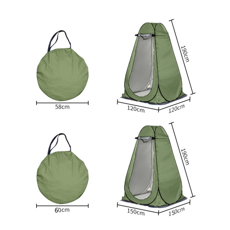 Sandsberg | Outdoor Camping Toilet Changing Tent Automatic Shower Tent, Style: Double Person (Oil Green)