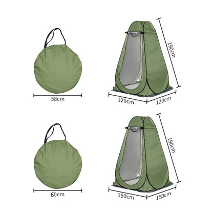 Sandsberg | Outdoor Camping Toilet Changing Tent Automatic Shower Tent, Style: Double Person (Oil Green)