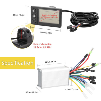Sandsberg | S866 A Type Electric Bicycle Universal Electric Bicycle Dashboard Set, Specification: 36V / 48V