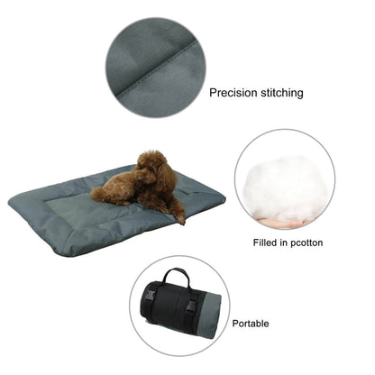Sandsberg | Outdoor Camping Foldable Pet Sleeping Mat 600D Oxford Fabric Waterproof Dog Mat (Grey)