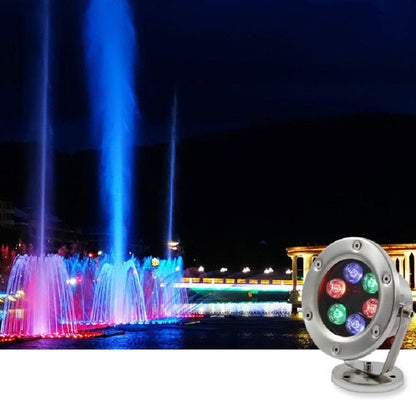 Karnz | LED Underwater Light Pool Fish Pond Fountain Waterproof Landscape Light 18W (Warm White)
