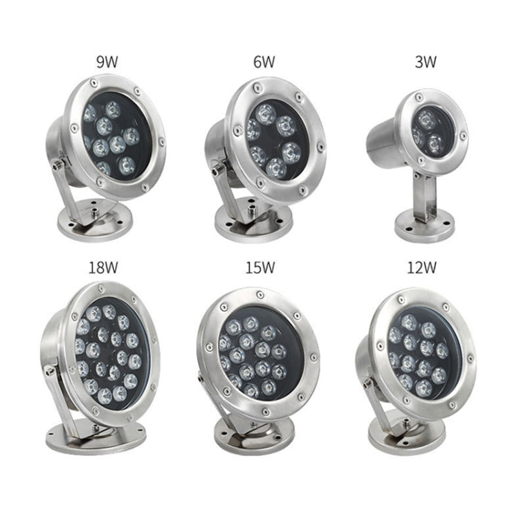 BowLift | LED Underwater Light Pool Fish Pond Fountain Waterproof Landscape Light 18W (White)