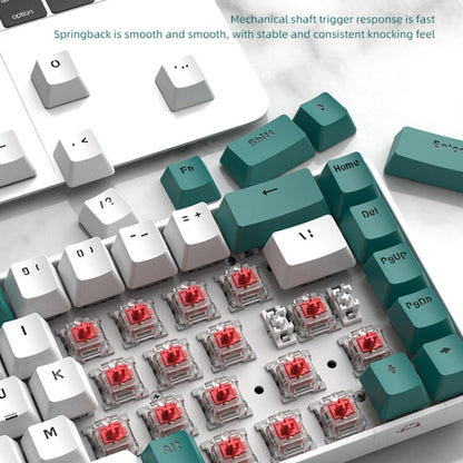 Sandsberg | ZIYOU LANG T8 68 Keys RGB Gaming Mechanical Keyboard, Cable length: 1.5m, Style: Micro Light Version Green Shaft