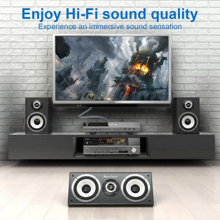 Skanto | 10m Pure Copper RCA Coaxial HIFI Digital Audio Cable SPDIF Subwoofer Speaker Cable (Silver Gray)