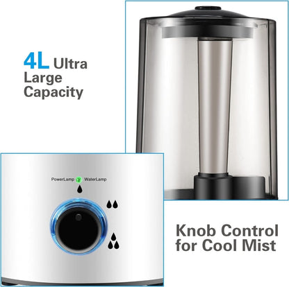 Sandsberg | 4L Reptile Humidifier Fogger Cool Mist Mister with Hose for Turtle Habitat EU Plug
