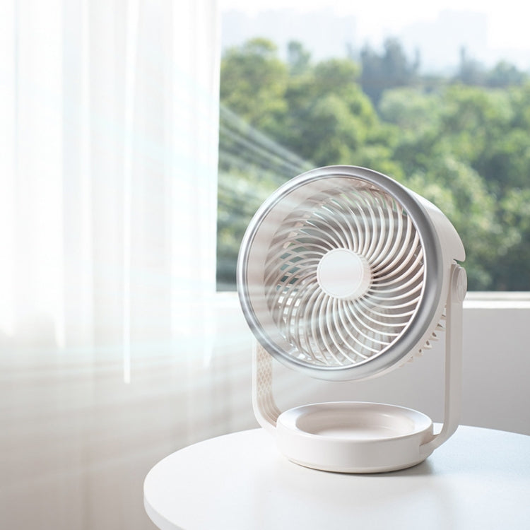 Air circulation fan USB-charging quiet desk fan (White) | Karnz