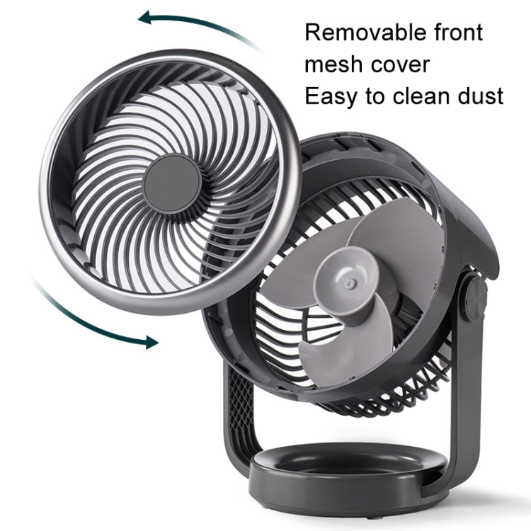 Air circulation fan USB-charging quiet desk fan (White) | Karnz