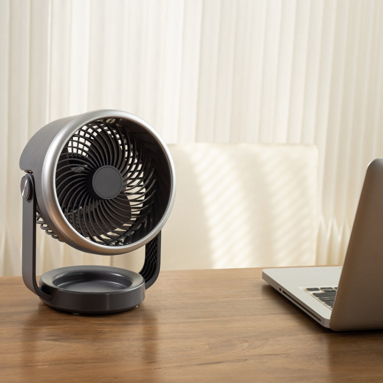 Air circulation fan USB-charging quiet desk fan (White) | Karnz