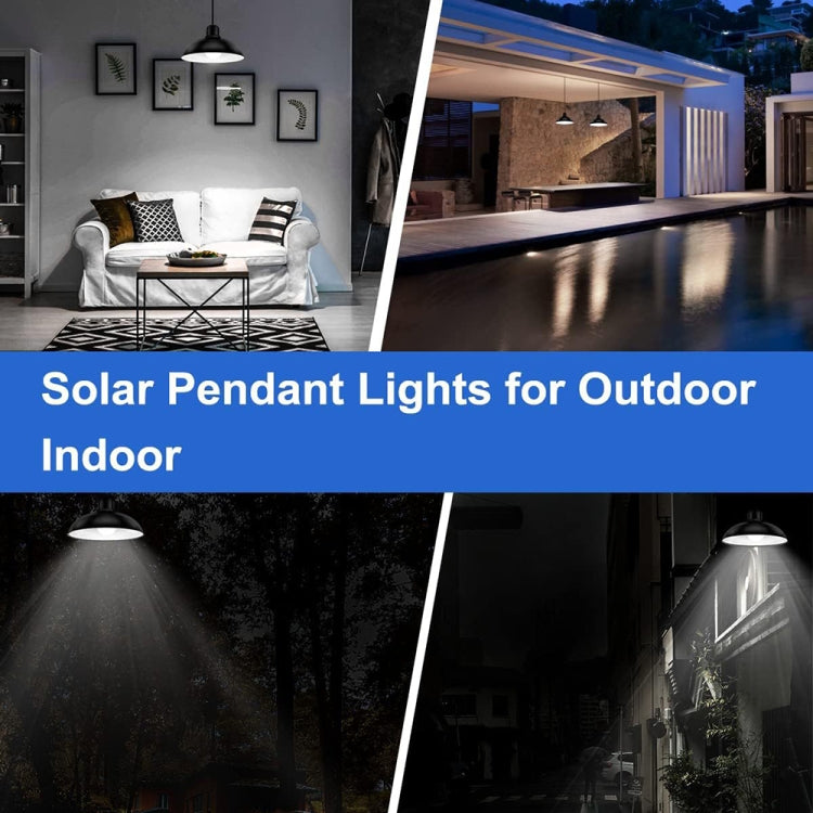 Skanto | IP65 Waterproof Outdoor Solar LED Bulb Chandelier Indoor Light, Specification: Single White Light with Remote Control