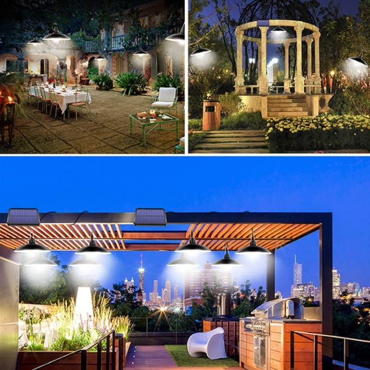 Skanto | IP65 Waterproof Outdoor Solar LED Bulb Chandelier Indoor Light, Specification: Single White Light with Remote Control
