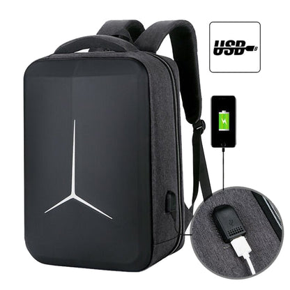 Skanto | 15-Inch Multifunctional Waterproof Business Sport Laptop Backpack with USB Port (Black)