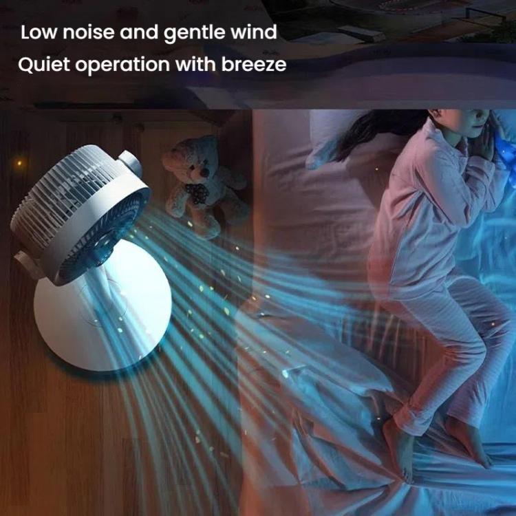 Air Circulation Fan Turbo Light Convection Standing Fan Remote Control Timer Floor Fan, Style: Rechargeable | Bowlift
