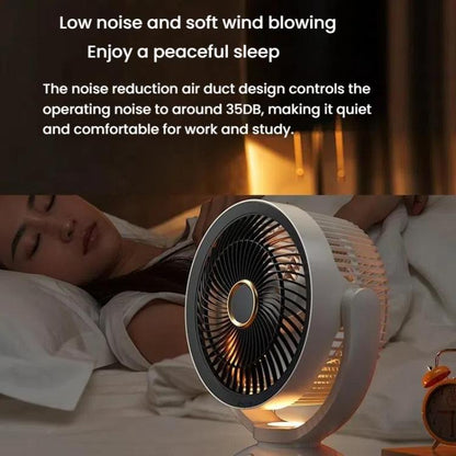 USB Air Circulation Fan Office Desktop Small Fan, Style: Rechargeable | Karnz