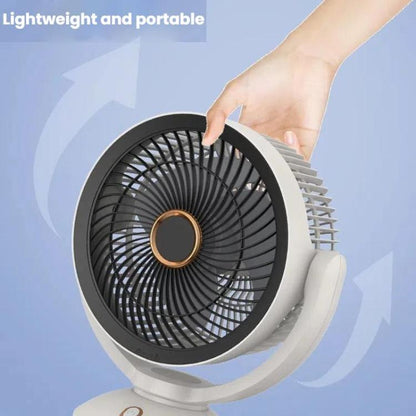 USB Air Circulation Fan Office Desktop Small Fan, Style: Rechargeable | Karnz