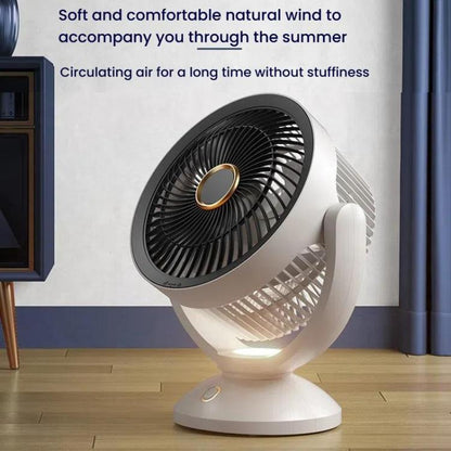 USB Air Circulation Fan Office Desktop Small Fan, Style: Rechargeable | Karnz