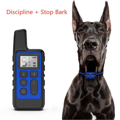 Sandsberg | 500m Dog Training Bark Stopper Remote Control Electric Shock Waterproof Electronic Collar (Red)