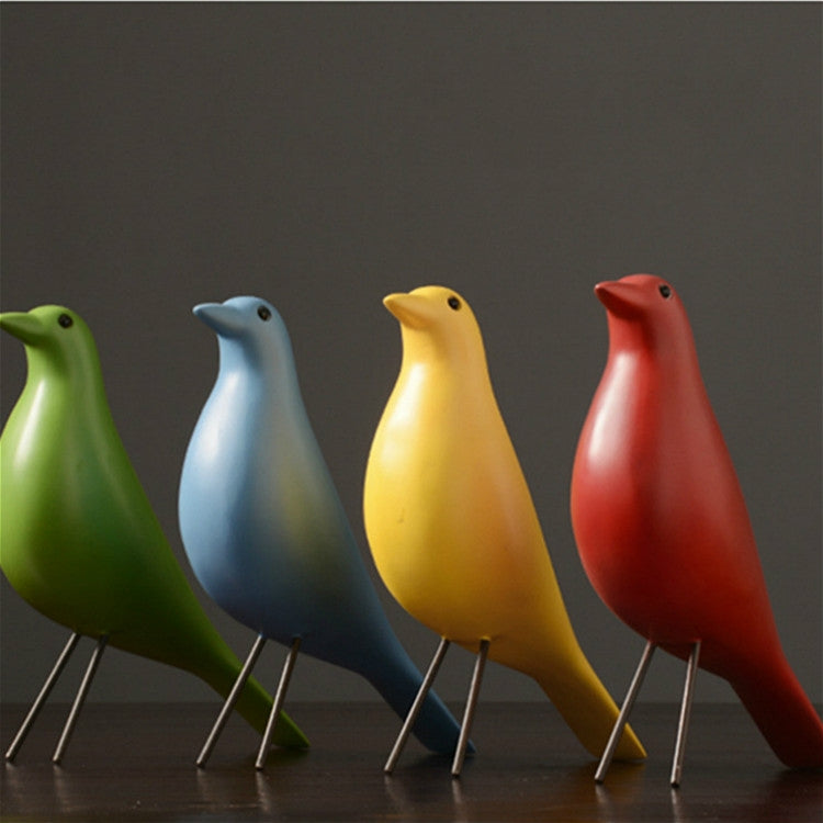 Skanto | Resin Craft Bird Figurine Office Ornaments Home Decoration Accessories (Black)