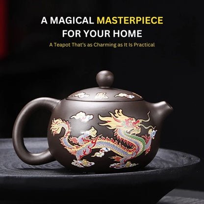 BowLift | Mystical Color-Changing Dragon and Phoenix Teapot
