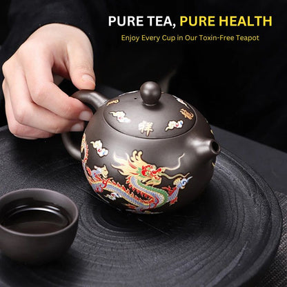 BowLift | Mystical Color-Changing Dragon and Phoenix Teapot