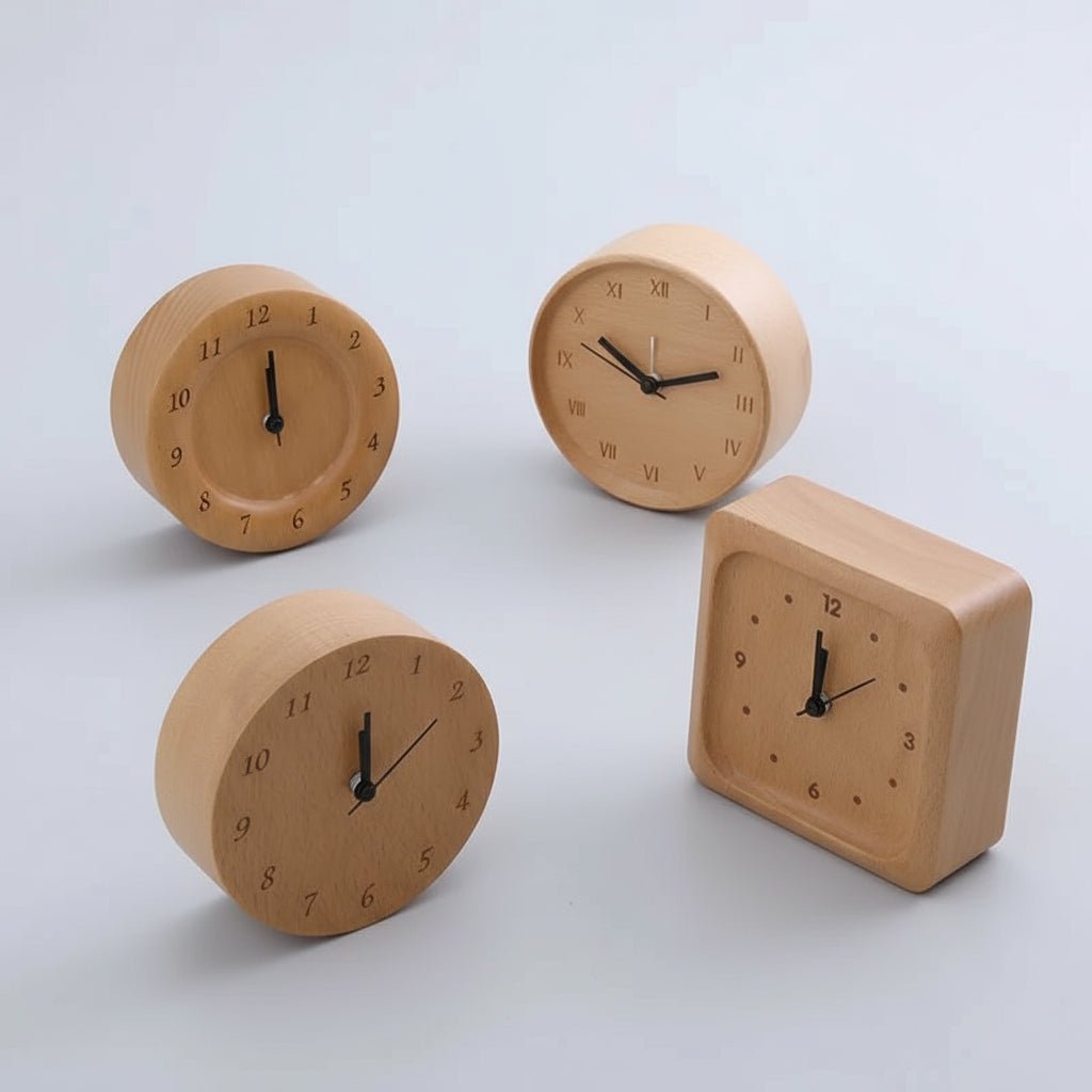 Skanto | Elegant alarm clock made of beech for a stylish home