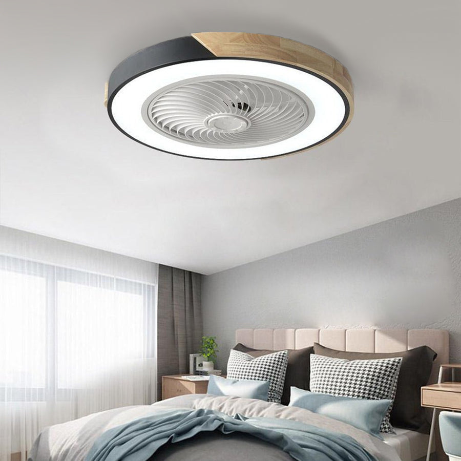 Skanto | Integrated LED Ceiling Lamp and Bladeless Fan with Remote Control