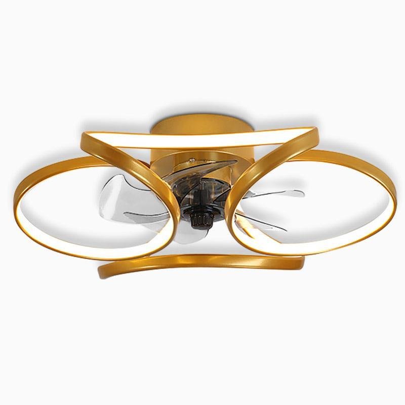 Skanto | Stylish LED Ceiling Fan with Remote Control and Flower Decoration