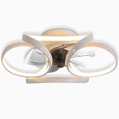 Skanto | Stylish LED Ceiling Fan with Remote Control and Flower Decoration