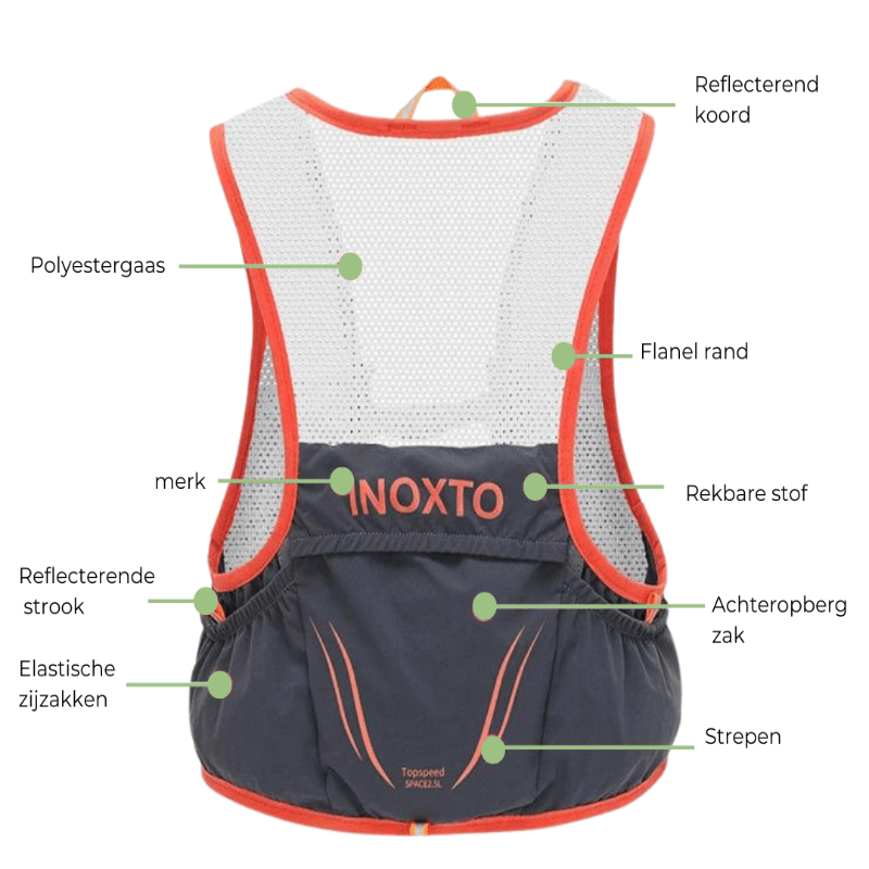 BowLift | Ultralight Trail Running Vest with Two Soft Flasks