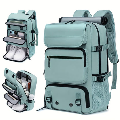 BowLift | Travel backpack with USB connection, shoe compartment & anti-theft compartment