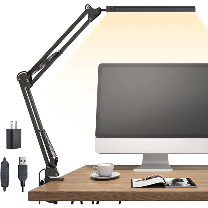LED Desk Lamp - Adjustable Desk Lamp with Clamp and Memory Function | Kalsten