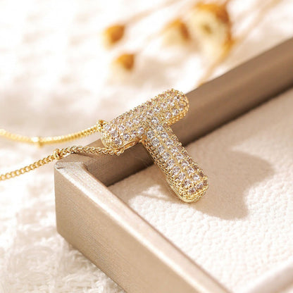 Skanto | Alphabet Diamond Pendant Necklace