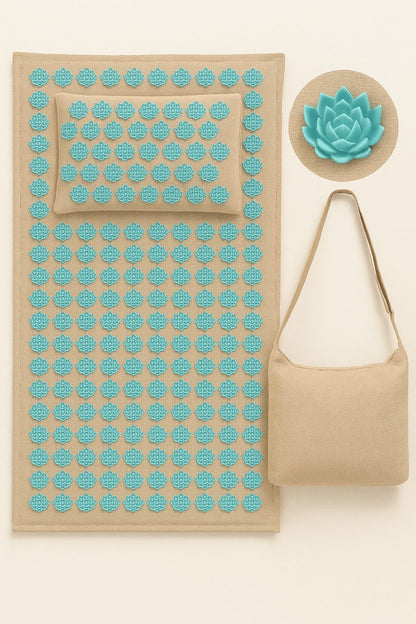 Skanto | Acupressure Mat with Pillow and 5500 Pressure Points – Florapress Relaxation Set