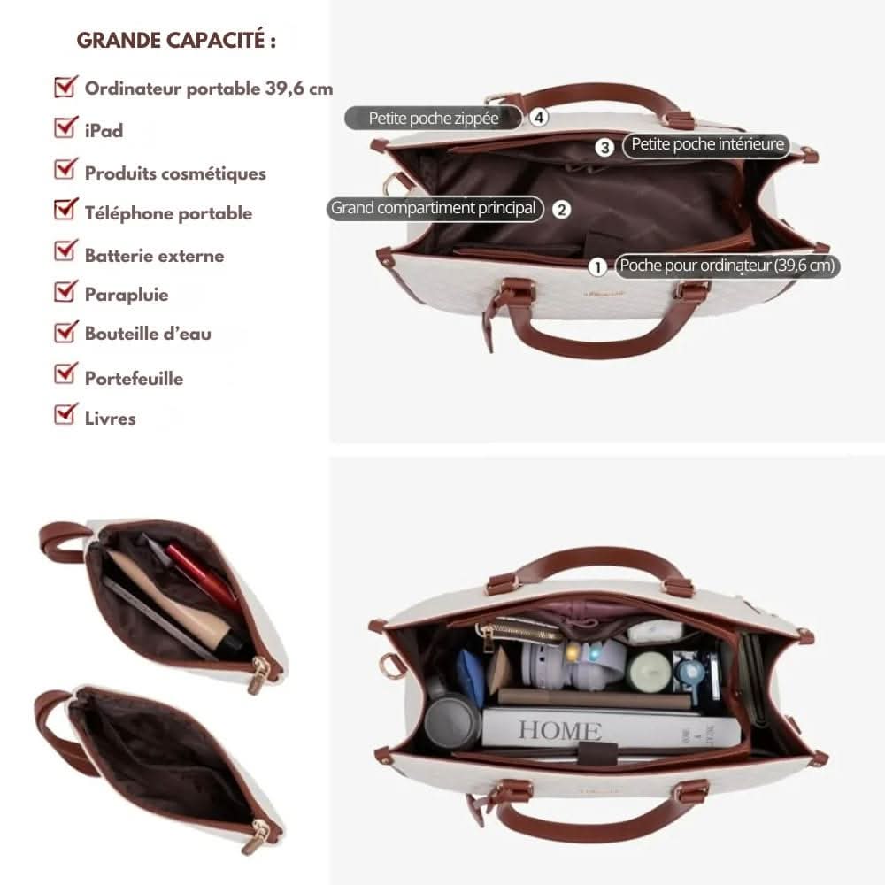 Skanto Skanto | 2-in-1 - Elegant Handbag with Integrated Insulated Compartment & Large Storage