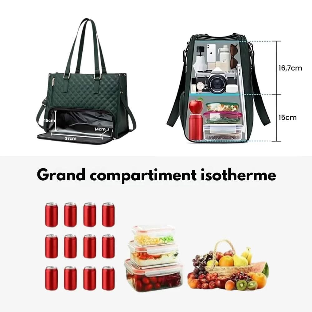 Skanto Skanto | 2-in-1 - Elegant Handbag with Integrated Insulated Compartment & Large Storage