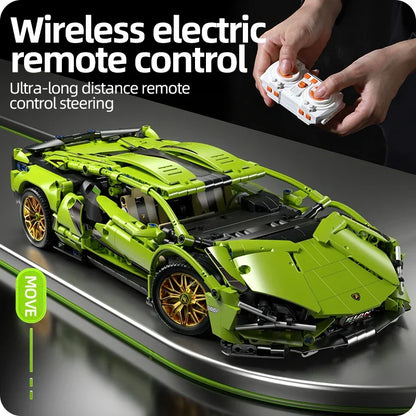 Skanto | Racing Supercar Building Kit | 1280 Parts, Wireless Control & Realistic 1:14 Scale Model for Kids and Adults