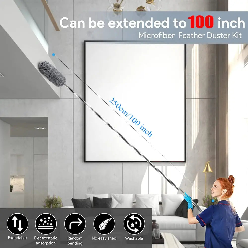 Extra-Long Telescopic Microfibre Duster