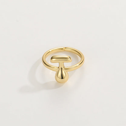 BowLift | Cute Bubble Letter Initial Ring