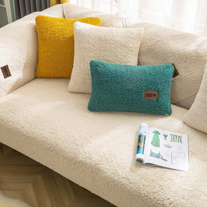 Skanto | Waterproof Fleece Sofa Cover, Non-Slip, Washable
