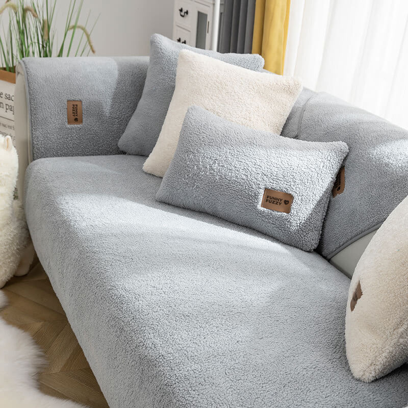 Skanto | Waterproof Fleece Sofa Cover, Non-Slip, Washable