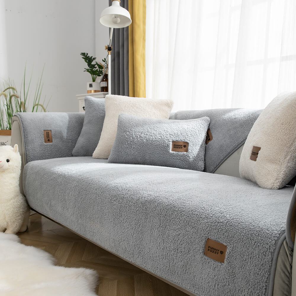 Skanto | Waterproof Fleece Sofa Cover, Non-Slip, Washable