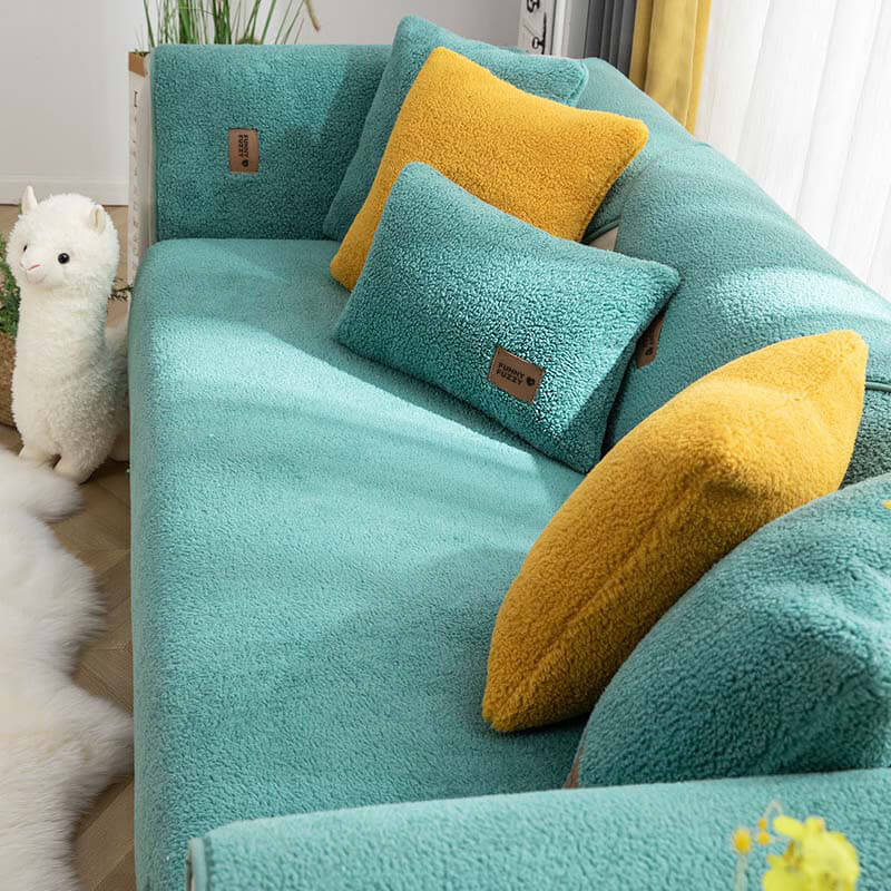 Skanto | Waterproof Fleece Sofa Cover, Non-Slip, Washable