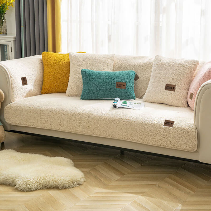 Skanto | Waterproof Fleece Sofa Cover, Non-Slip, Washable