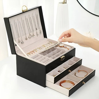 Skanto | EleganceBox Luxury Jewelry Box – Multiple Storage Boxes for Jewelry