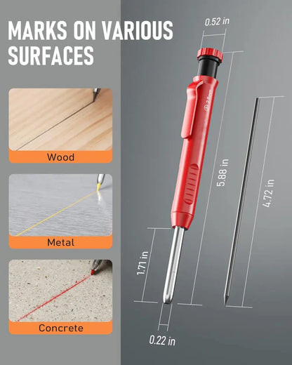 BowLift | Borehole carpenter pencil with refill set