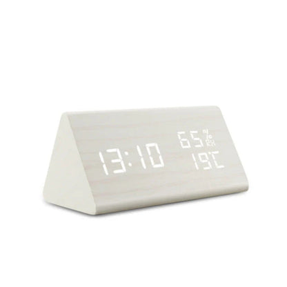 BowLift | Elora Wooden LED Alarm Clock Digital Display