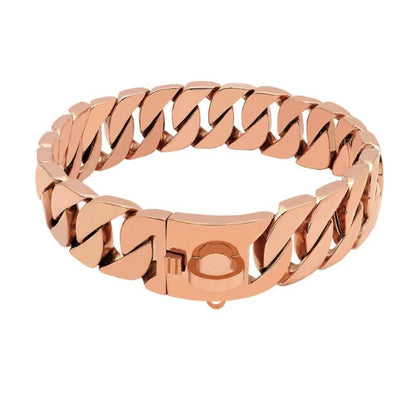 Skanto | Strength Collar Metal Dog Collar – Solid Stainless Steel Collar for Large Dogs