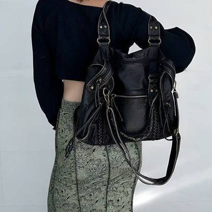 Skanto | Genuine Leather Shoulder Bag – Elegant and Durable Handbag for Work and Everyday
