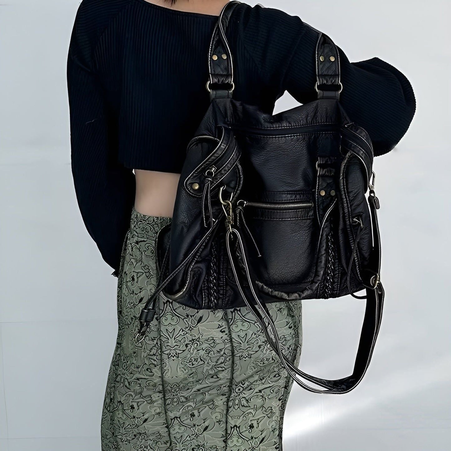 Genuine Leather Shoulder Bag – High Quality & Elegant | Perfect for Everyday & Office | Skanto