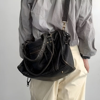 Skanto | Genuine Leather Shoulder Bag – Elegant and Durable Handbag for Work and Everyday